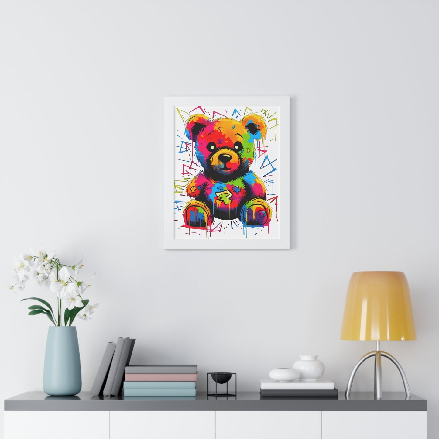Geo the Teddy Framed Poster