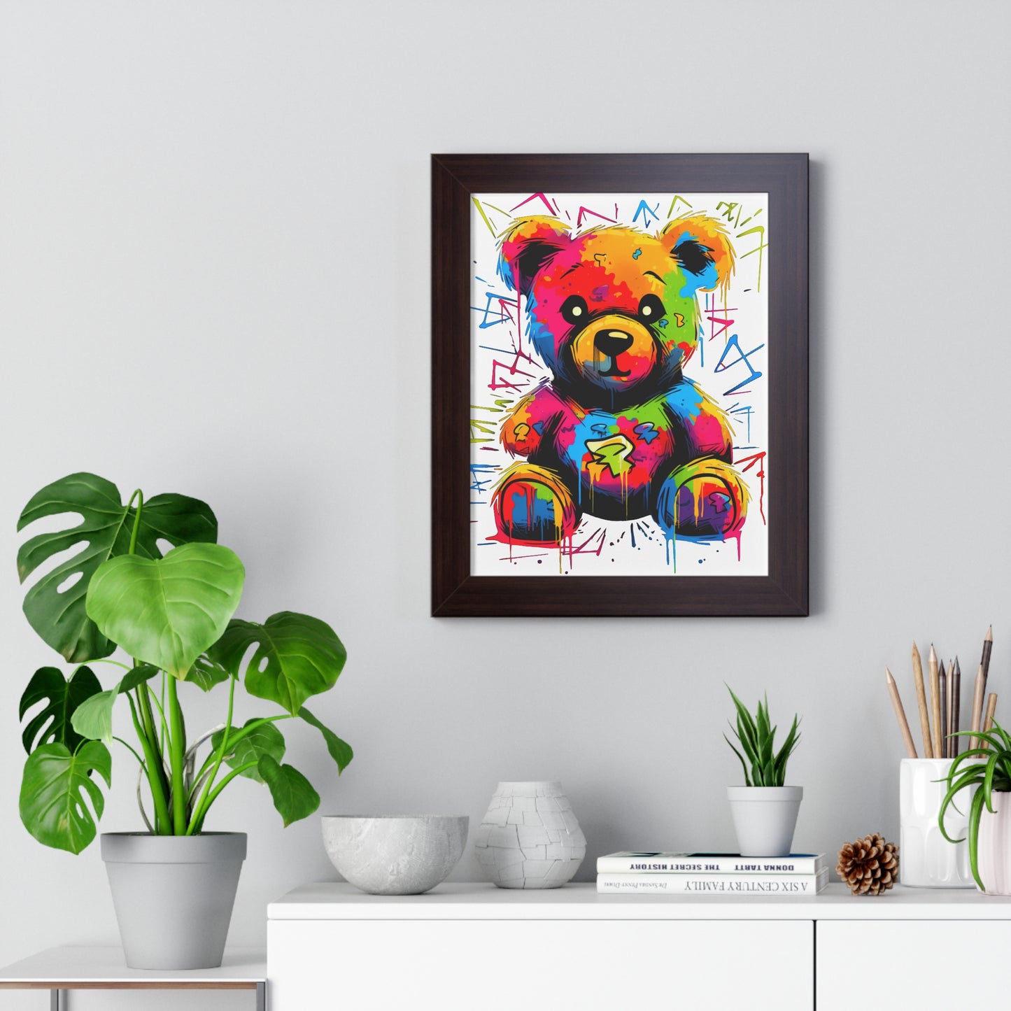 Geo the Teddy Framed Poster