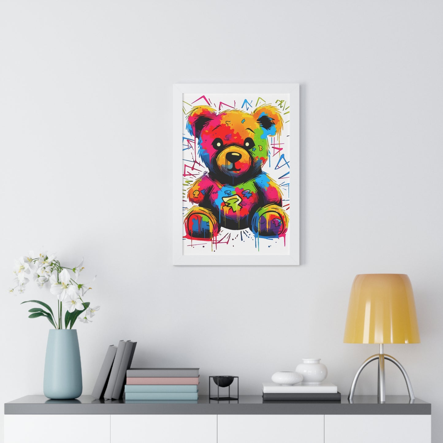 Geo the Teddy Framed Poster