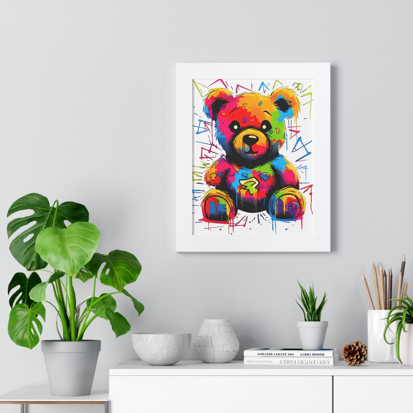 Geo the Teddy Framed Poster