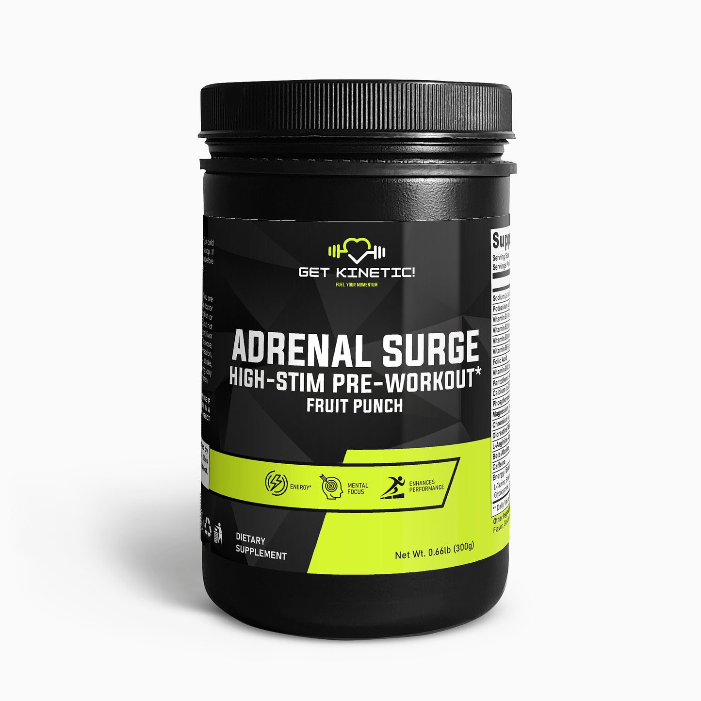 ADRENAL SURGE (FRUIT PUNCH) – HIGH-STIM PRE-WORKOUT