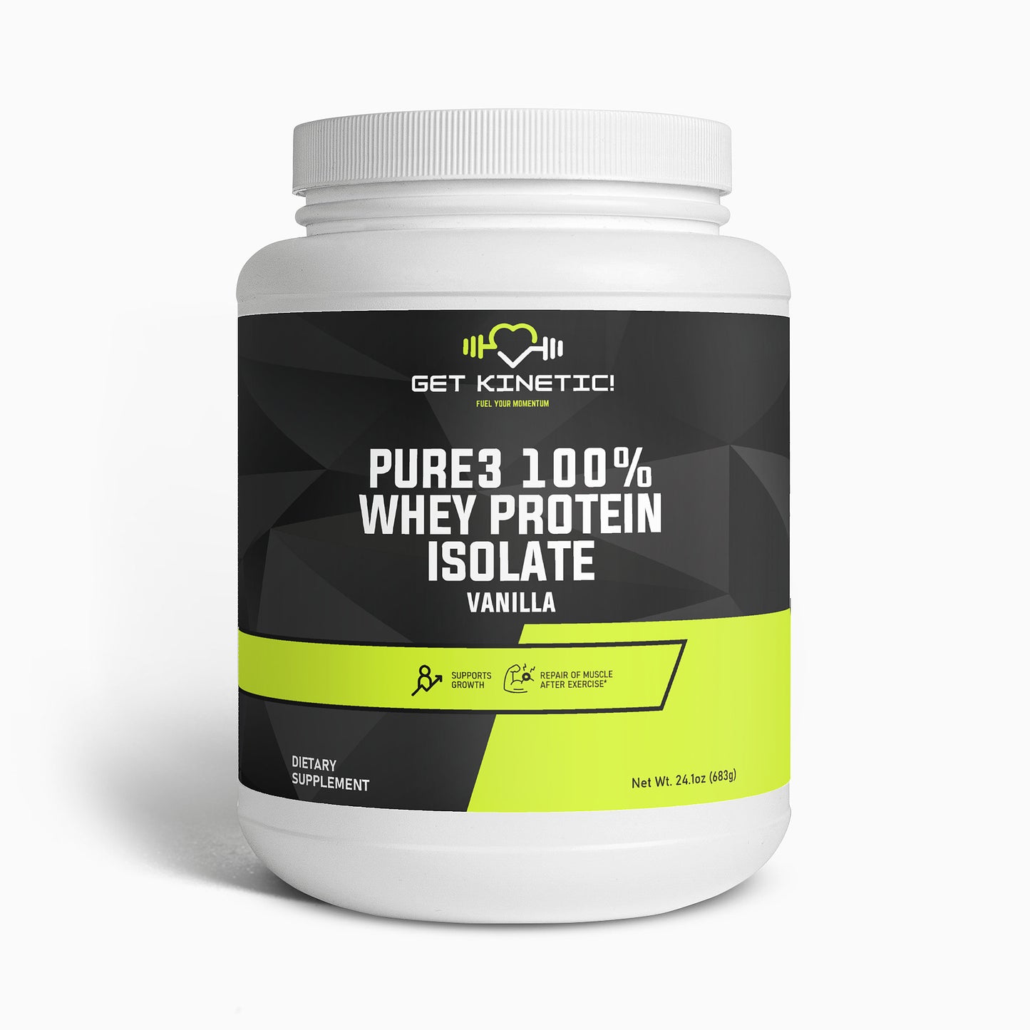 Get Kinetic! Pure3 100% Whey Protein Isolate (Vanilla)