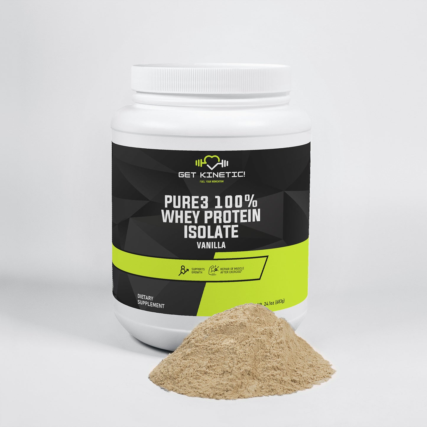 Get Kinetic! Pure3 100% Whey Protein Isolate (Vanilla)