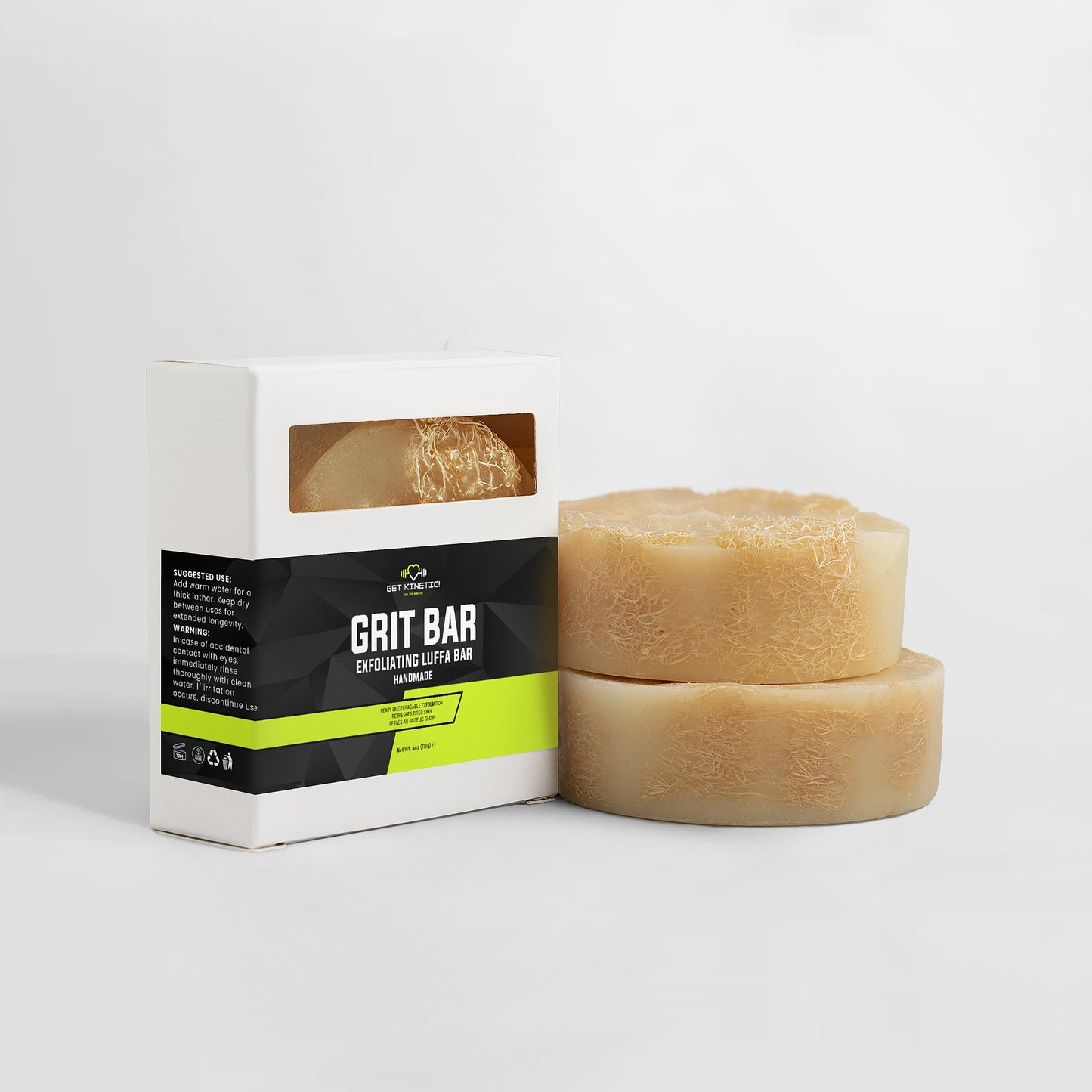 GRIT BAR – EXFOLIATING LUFFA BAR