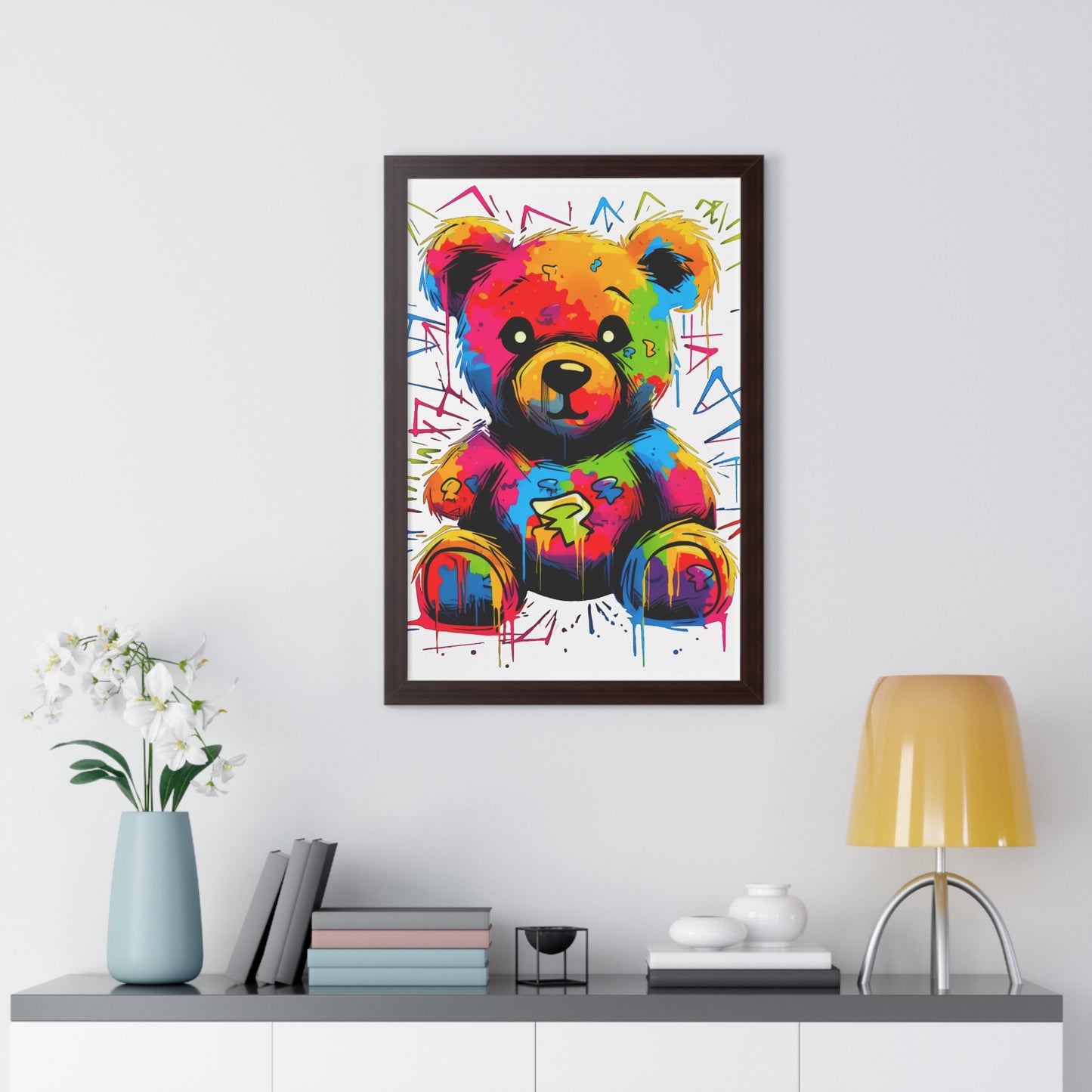 Geo the Teddy Framed Poster