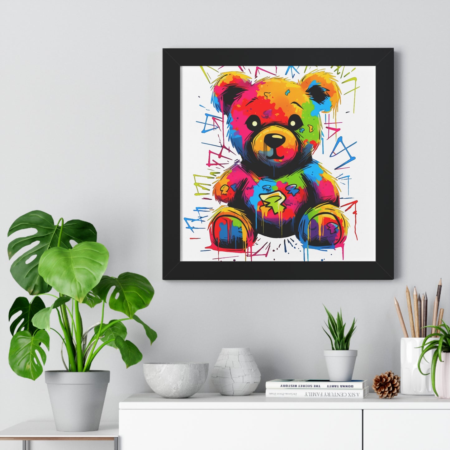Geo the Teddy Framed Poster