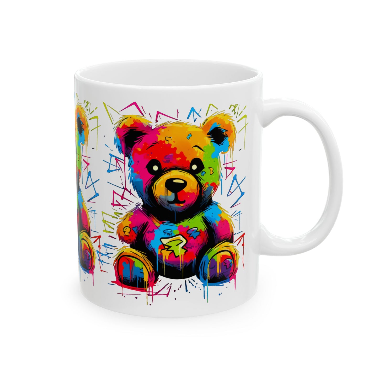 Geo the Teddy Ceramic Mug, (11oz, 15oz)