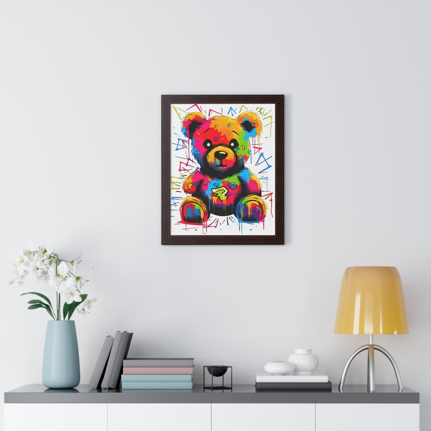 Geo the Teddy Framed Poster