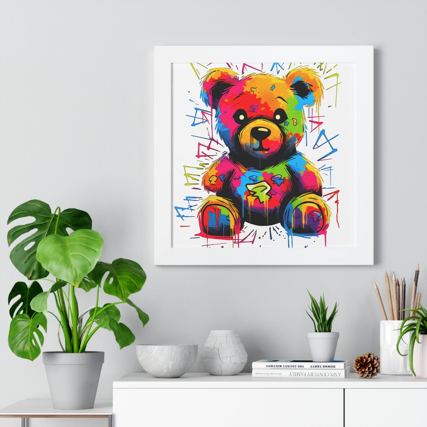 Geo the Teddy Framed Poster