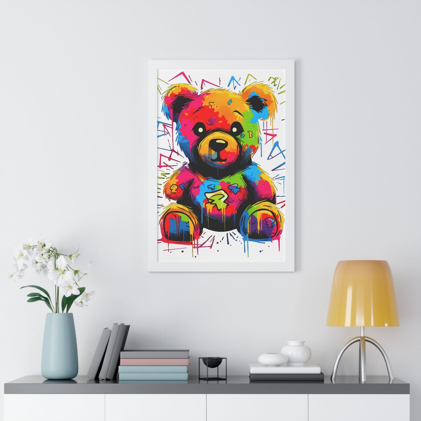 Geo the Teddy Framed Poster