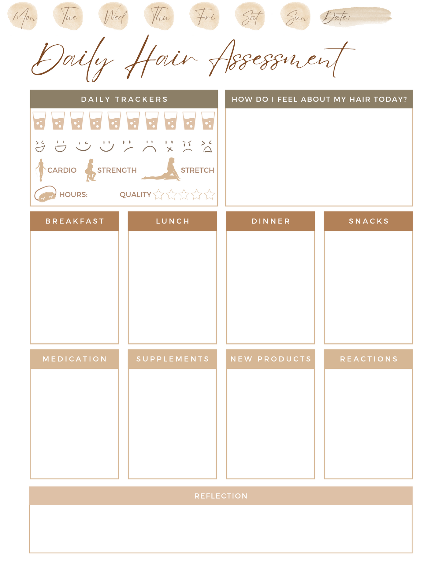 Digital Hair Care Planner