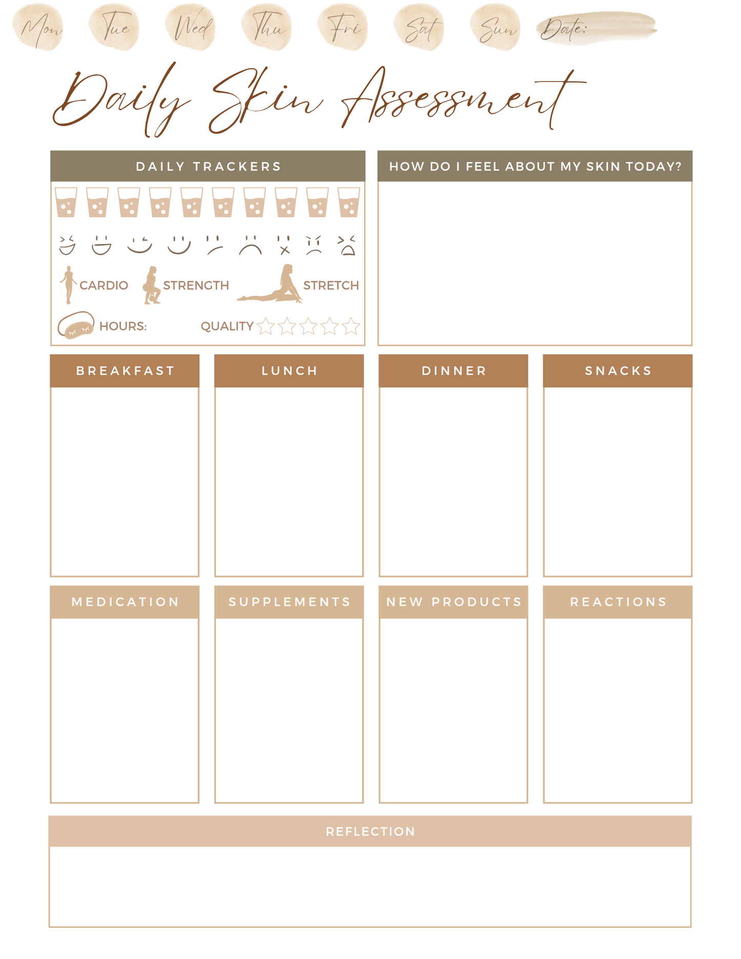Digital Skincare Planner