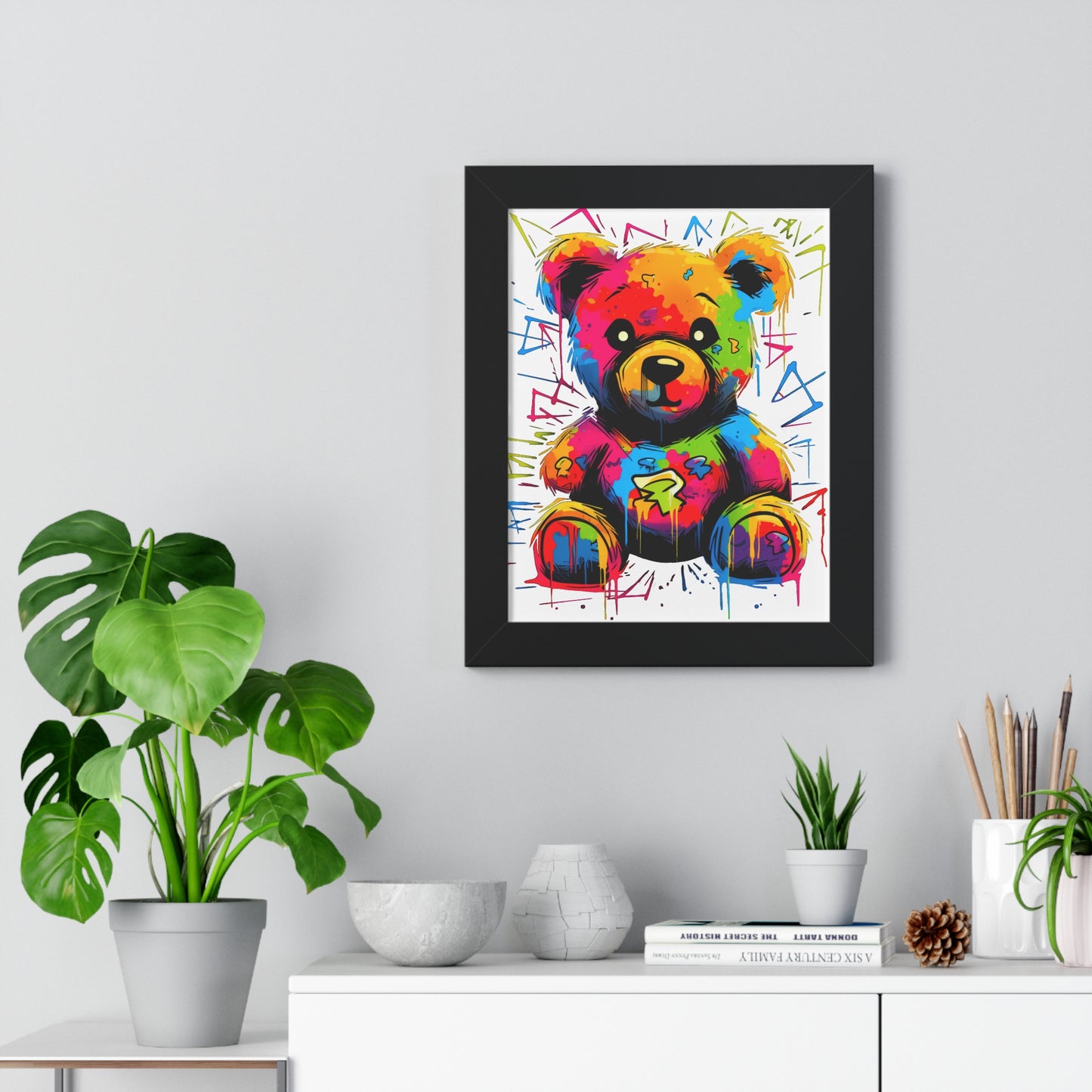 Geo the Teddy Framed Poster