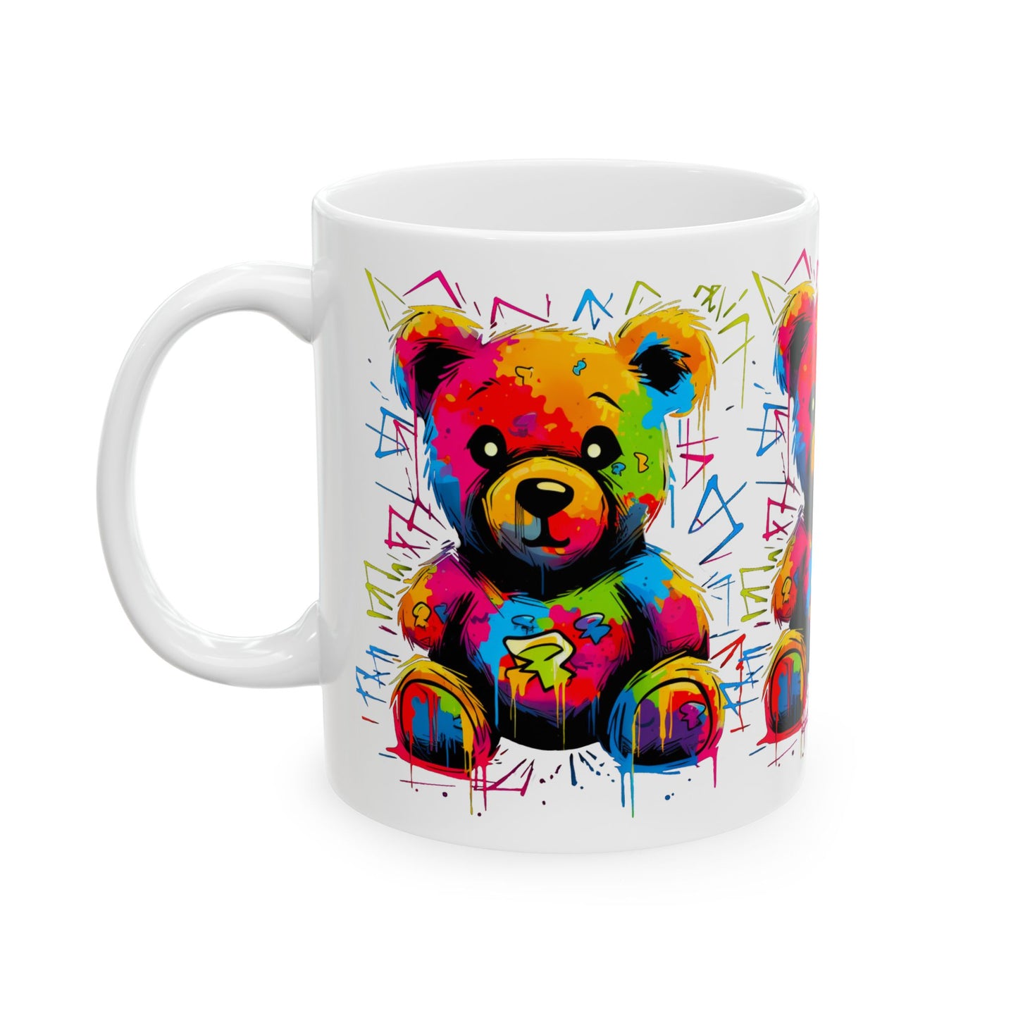 Geo the Teddy Ceramic Mug, (11oz, 15oz)