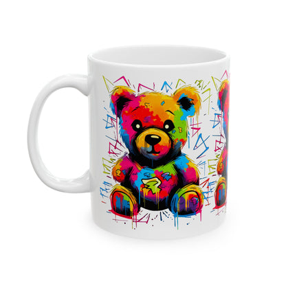 Geo the Teddy Ceramic Mug, (11oz, 15oz)