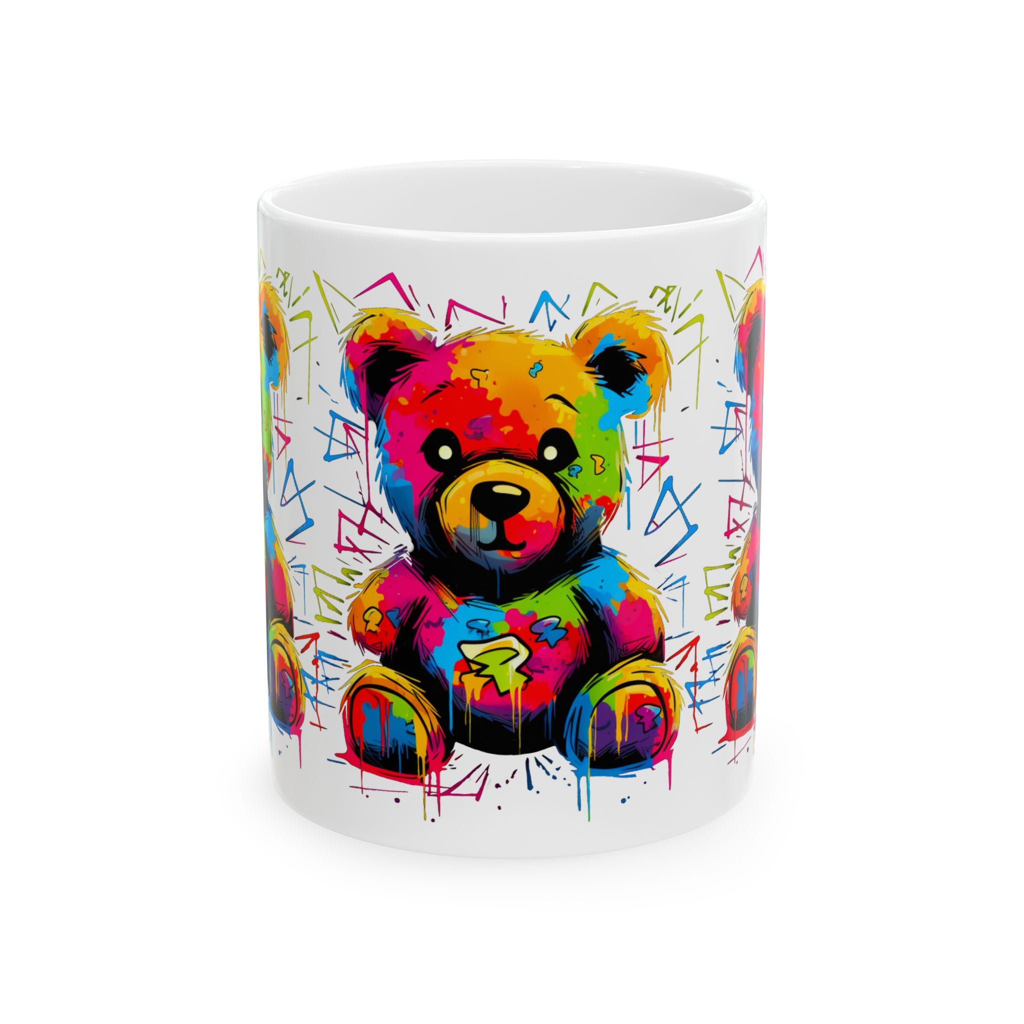 Geo the Teddy Ceramic Mug, (11oz, 15oz)