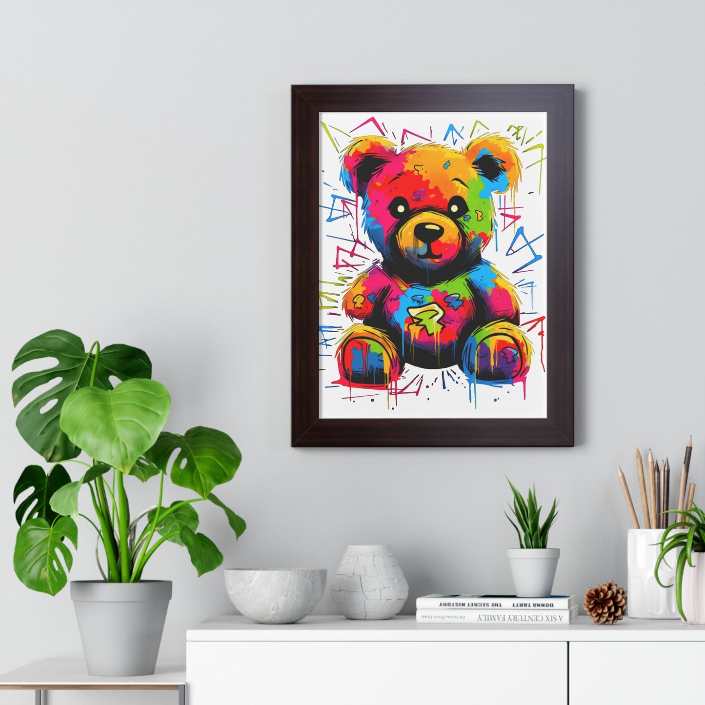 Geo the Teddy Framed Poster