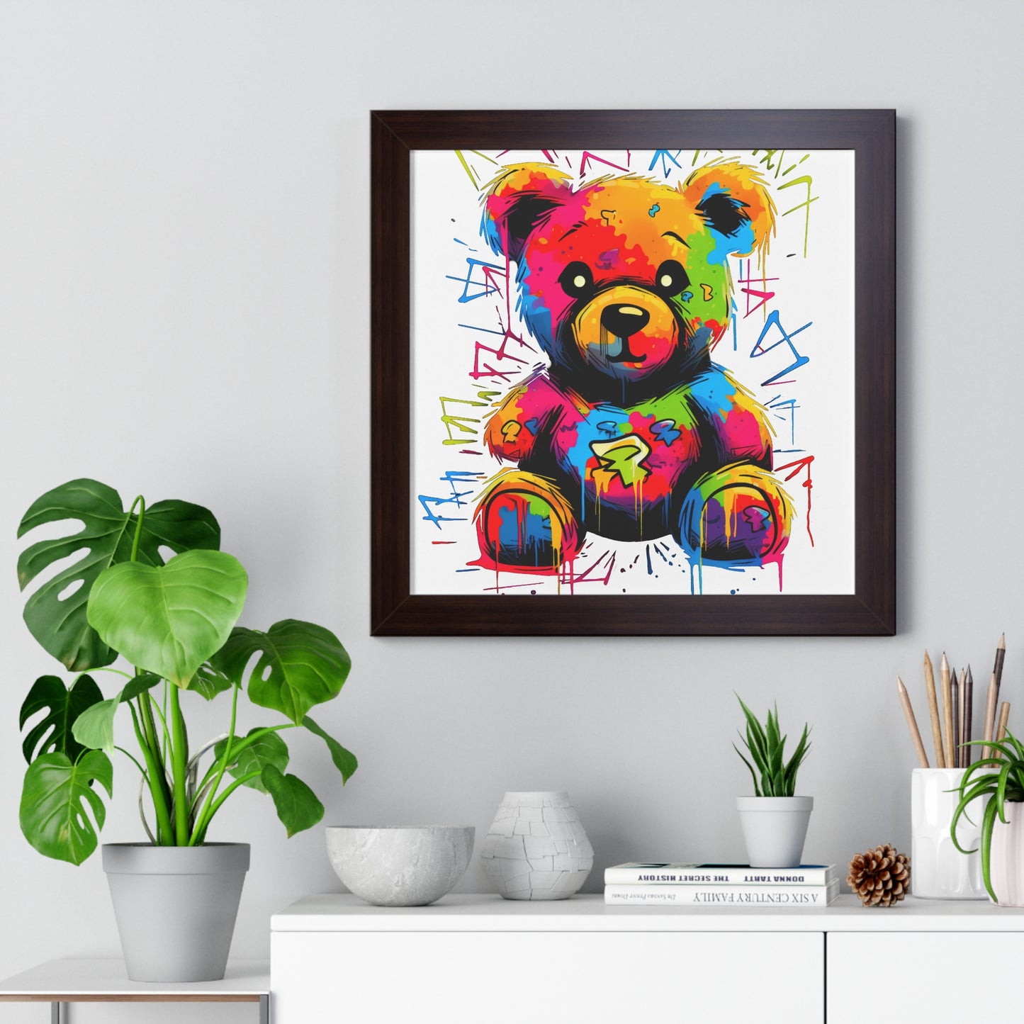 Geo the Teddy Framed Poster