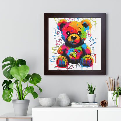 Geo the Teddy Framed Poster
