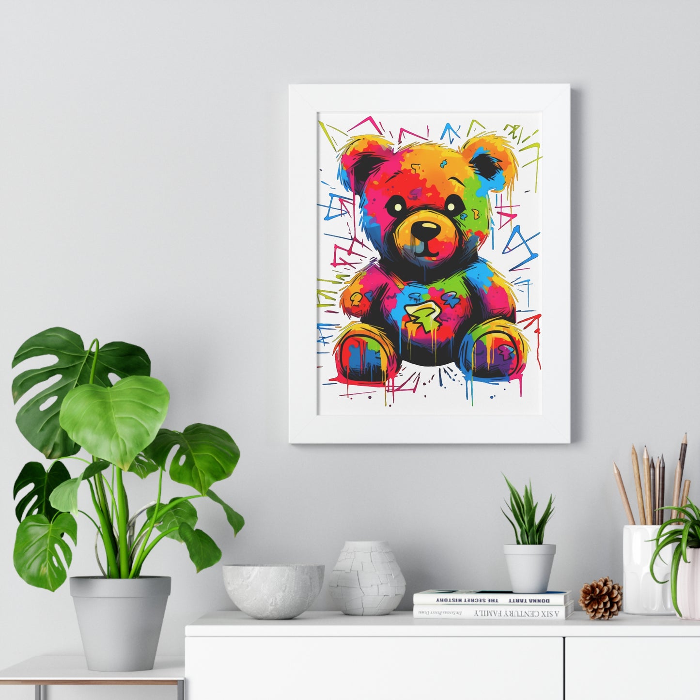 Geo the Teddy Framed Poster