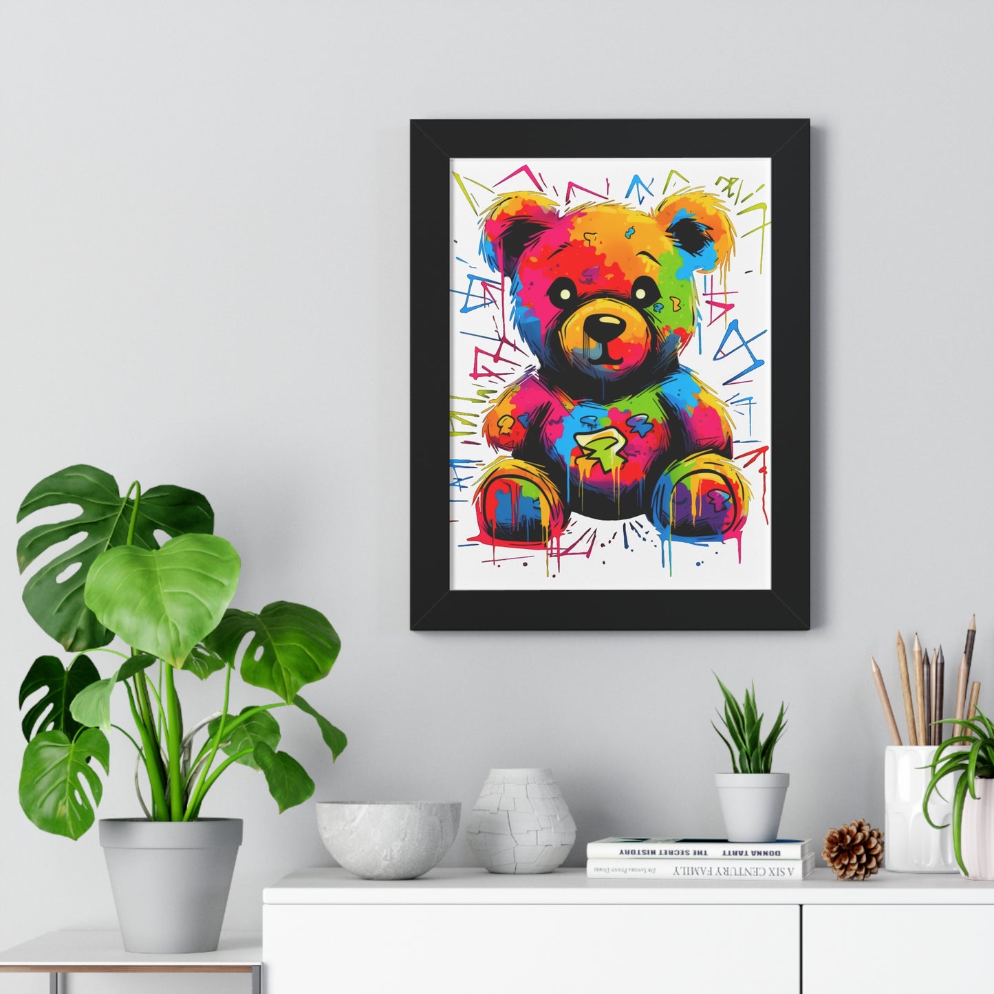 Geo the Teddy Framed Poster