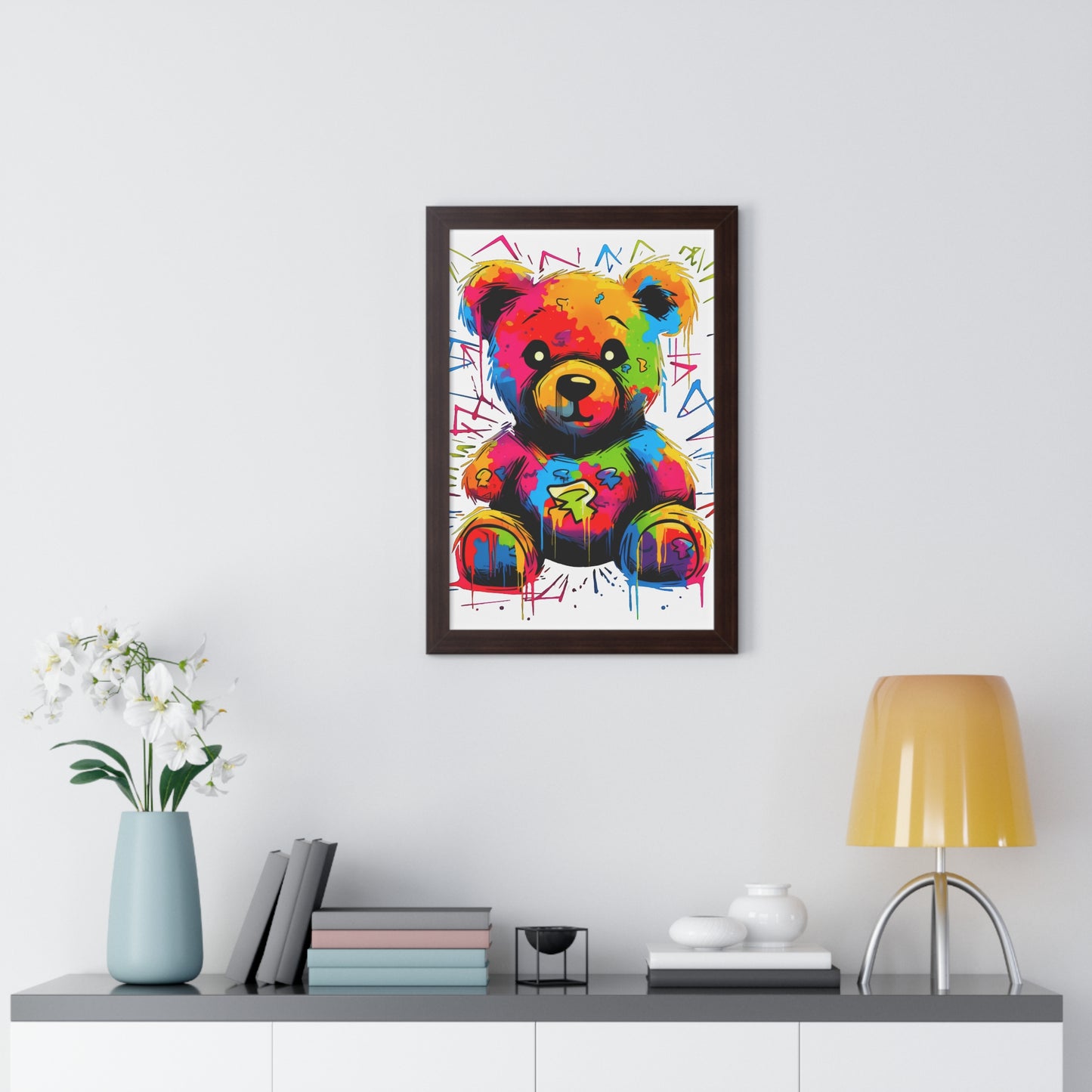Geo the Teddy Framed Poster