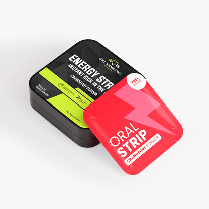 ENERGY STRIPS – INSTANT KICK IN THE ASS (CRANBERRY)