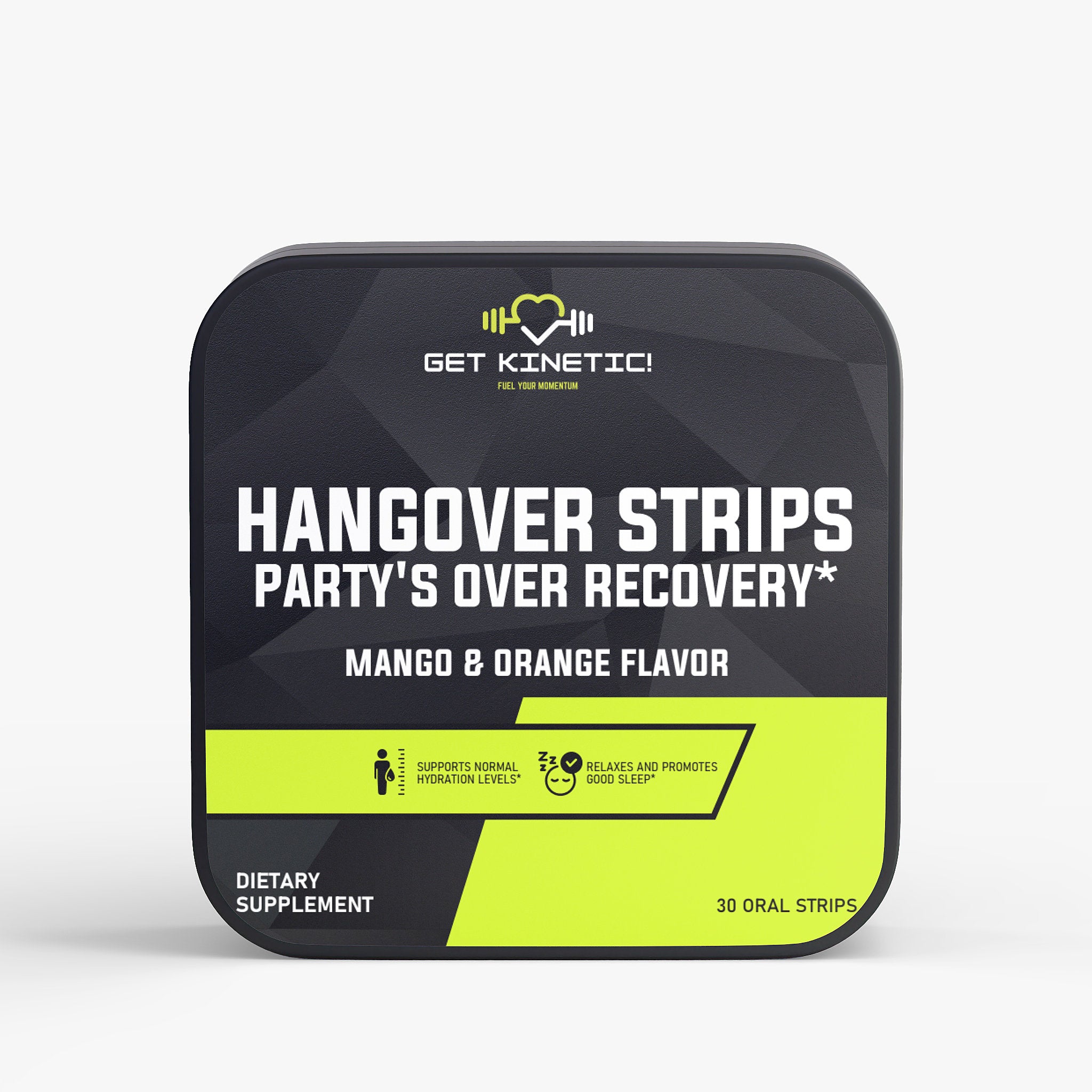 HANGOVER STRIPS – PARTY'S OVER RECOVERY (MANGO & ORANGE)