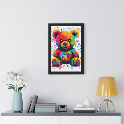 Geo the Teddy Framed Poster
