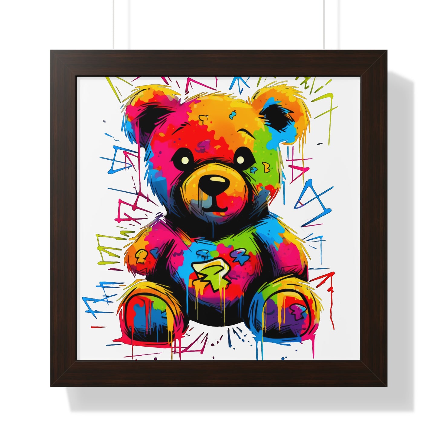 Geo the Teddy Framed Poster