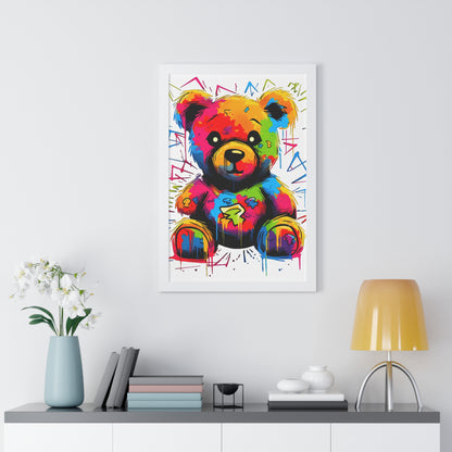 Geo the Teddy Framed Poster